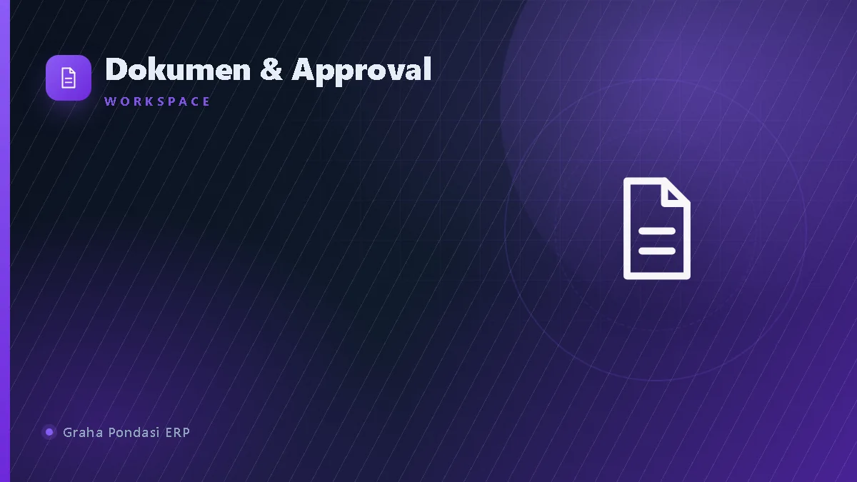 Cover workspace Dokumen & Approval