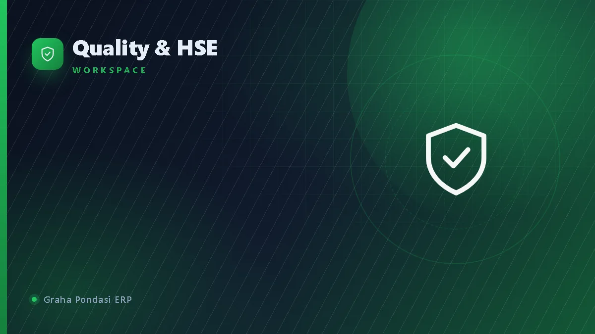 Cover workspace Quality & HSE